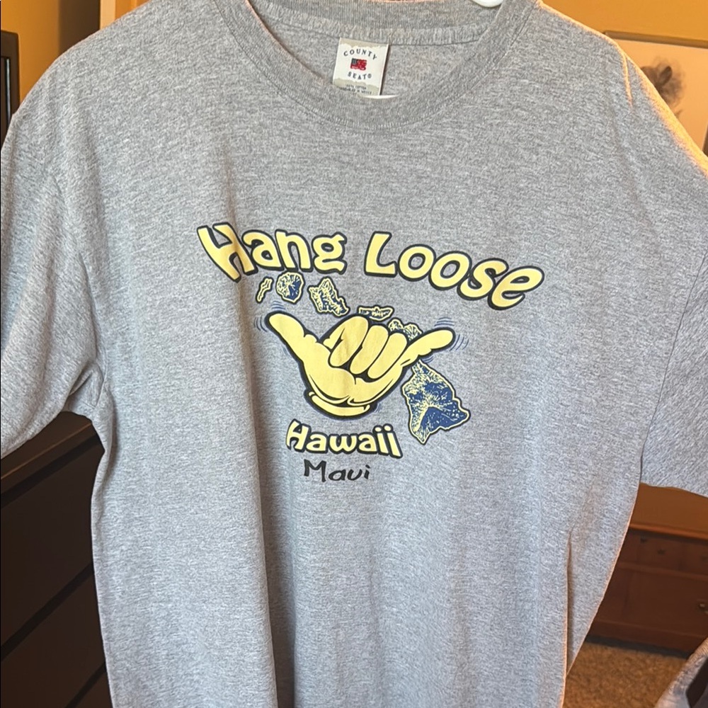 Sea Gray Cotton T-Shirt